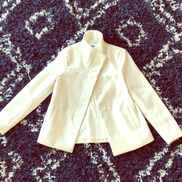 old navy white coat